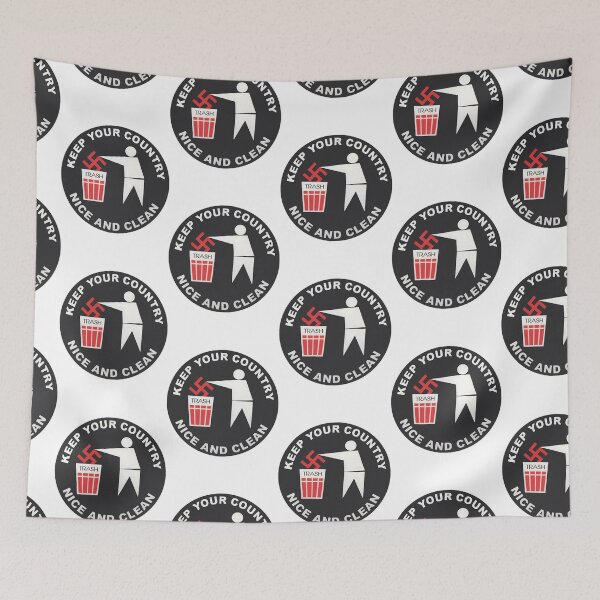 Item preview, Keep Your Country Clean - Anti-Nazi designed and sold by hemphillvanias.