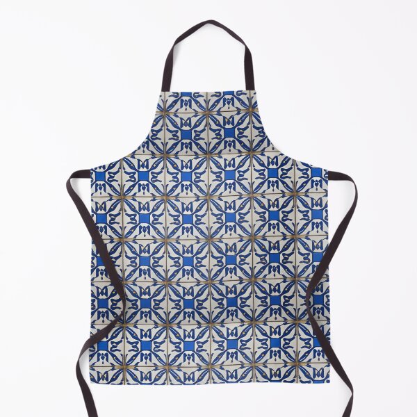 Artikelvorschau, Retro Tile Pattern blue shades with cold white entworfen und verkauft von RetroTile.