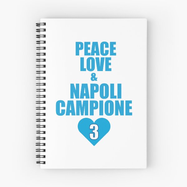 Item preview, "Peace, Love & Napoli Campione" Serie A 3° Scudetto  designed and sold by CataRedBubble.