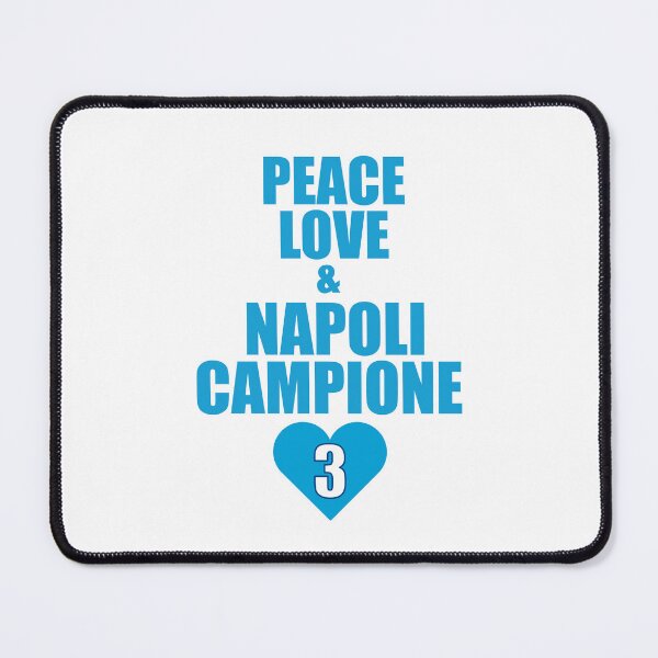 Item preview, "Peace, Love & Napoli Campione" Serie A 3° Scudetto  designed and sold by CataRedBubble.