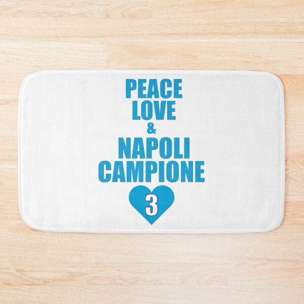 Item preview, "Peace, Love & Napoli Campione" Serie A 3° Scudetto  designed and sold by CataRedBubble.