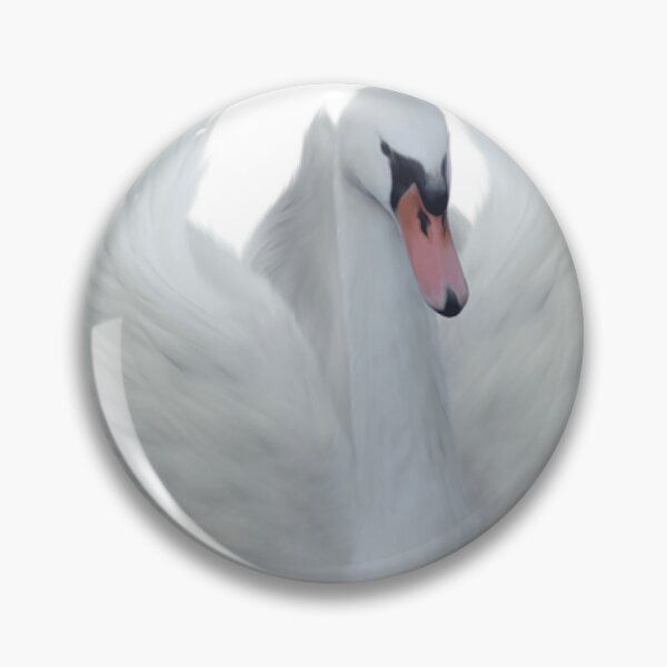 Item preview, white goose with red beak spread wings designed and sold by GenoKrei60.