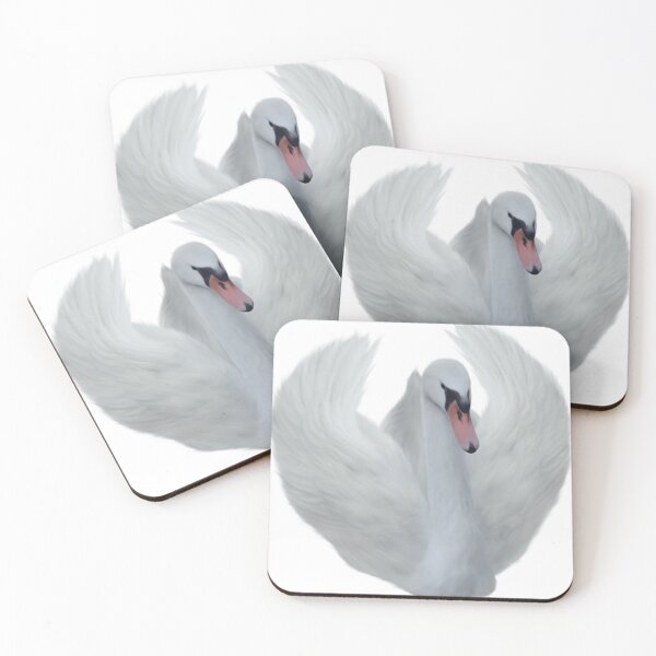 Item preview, white goose with red beak spread wings designed and sold by GenoKrei60.