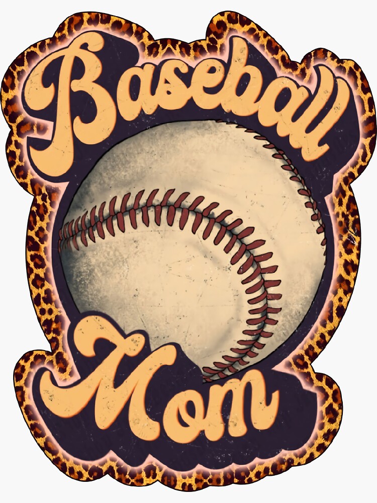 Retro Baseball Mom Mother's Day - Retro Baseball Mom Mothers Day - Sticker