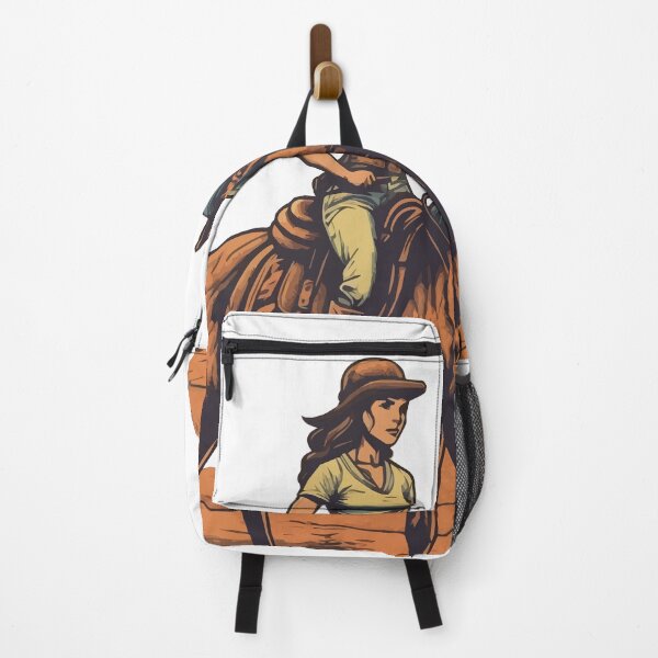 Item preview, A Country Girl Riding Horseback - Vintage Outdoors designed and sold by GVRDesign.