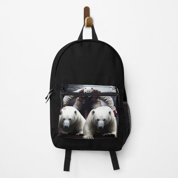 Item preview, Scary Masked Man Polar Bears in Creepy Woods designed and sold by Michael Voyler.