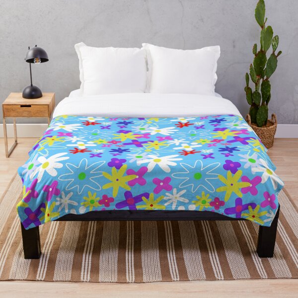 Item preview, Flowers on Blue designed and sold by Emma Marie Blacker.
