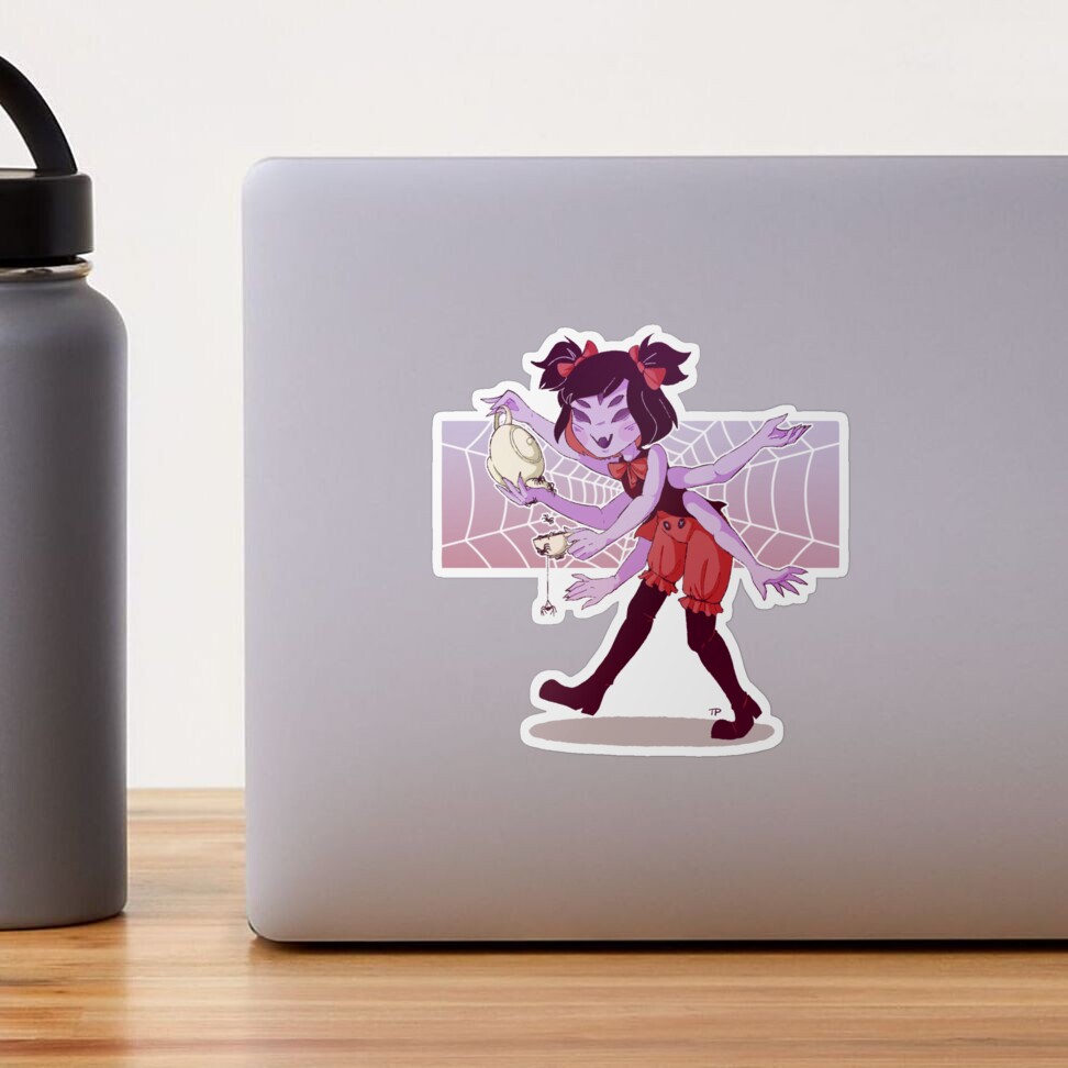 Undertale Muffet Sticker - Sticker Mania