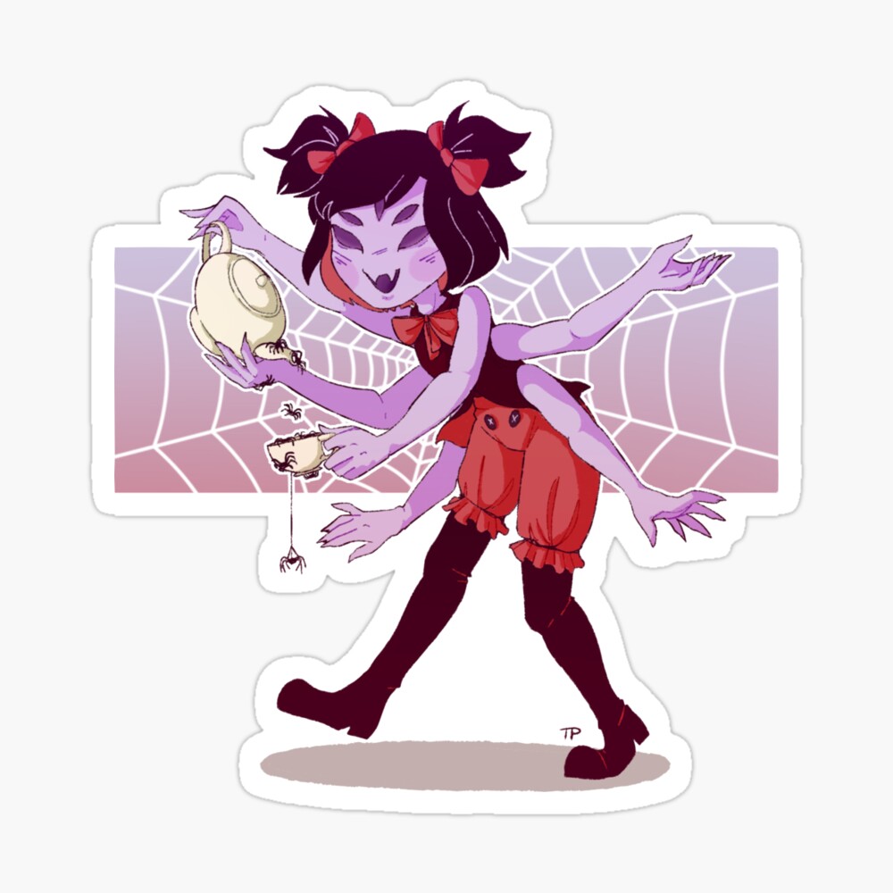 Undertale Muffet Sticker - Sticker Mania