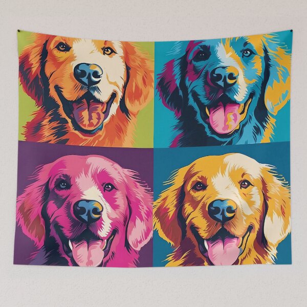 Item preview, Pop art golden retriever dog designed and sold by MDCGraphics.