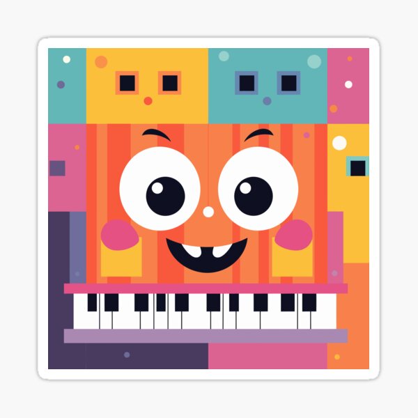 Enchanting Piano Artistry Unveiled Sticker