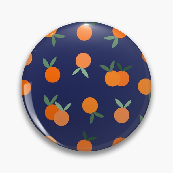 Item preview, Oranges Fruit Pattern on Navy Blue designed and sold by OneThreeSix.