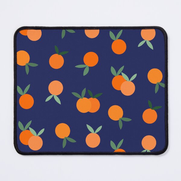 Item preview, Oranges Fruit Pattern on Navy Blue designed and sold by OneThreeSix.