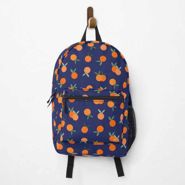 Item preview, Oranges Fruit Pattern on Navy Blue designed and sold by OneThreeSix.
