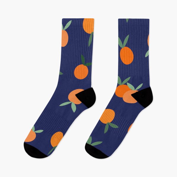 Item preview, Oranges Fruit Pattern on Navy Blue designed and sold by OneThreeSix.