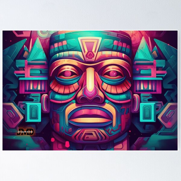 Item preview, Aztec Masks 11 of 24 designed and sold by Jenson Major.