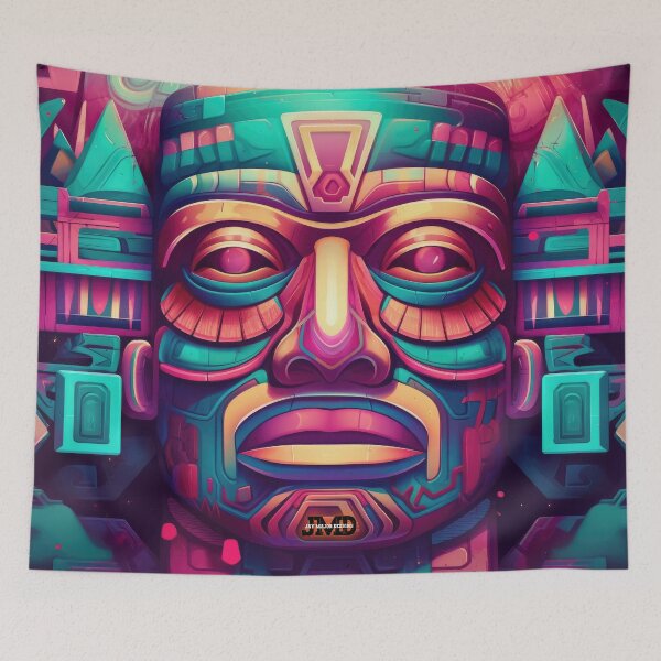 Item preview, Aztec Masks 11 of 24 designed and sold by Jenson Major.