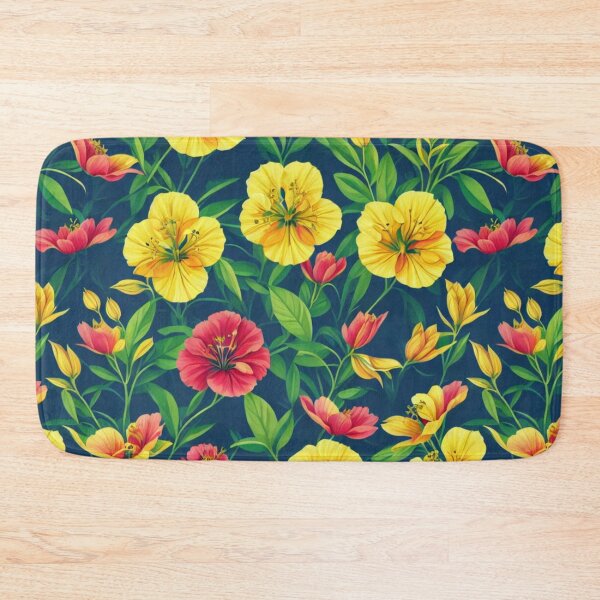 Item preview, Primrose flowers and leaves pattern design designed and sold by Warih.