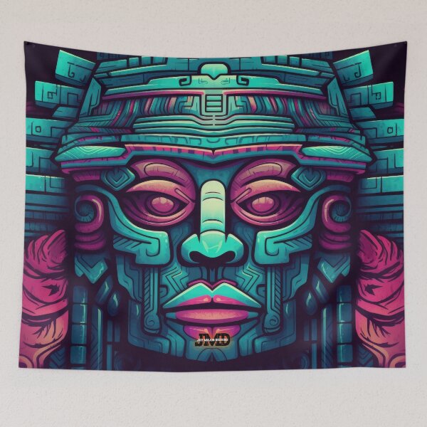 Item preview, Aztec Masks 12 of 24 designed and sold by Jenson Major.