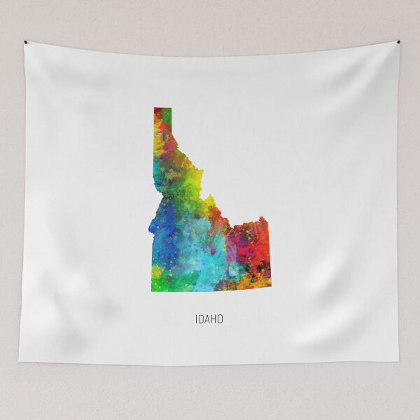 Item preview, Idaho Watercolor Map designed and sold by ArtPrints.