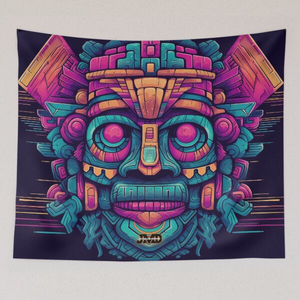 Item preview, Aztec Masks 13 of 24 designed and sold by Jenson Major.