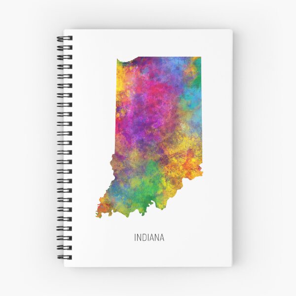 Item preview, Indiana Watercolor Map designed and sold by ArtPrints.