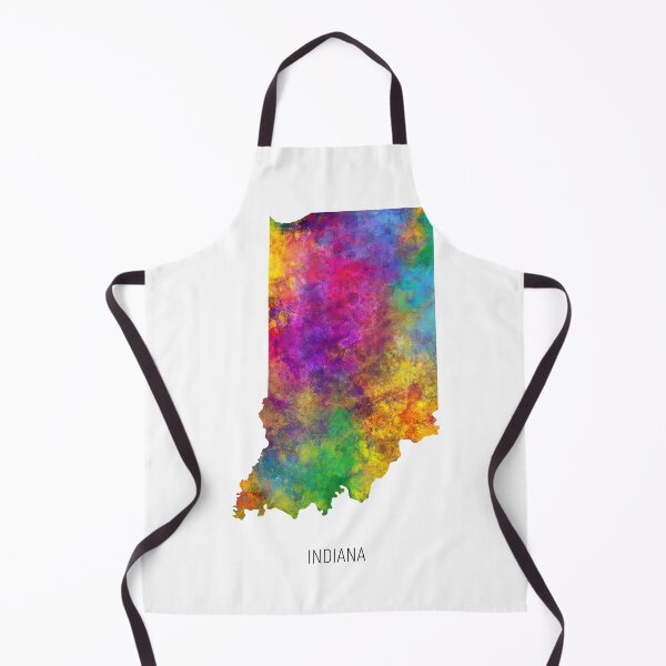 Item preview, Indiana Watercolor Map designed and sold by ArtPrints.