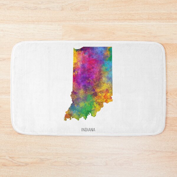 Item preview, Indiana Watercolor Map designed and sold by ArtPrints.
