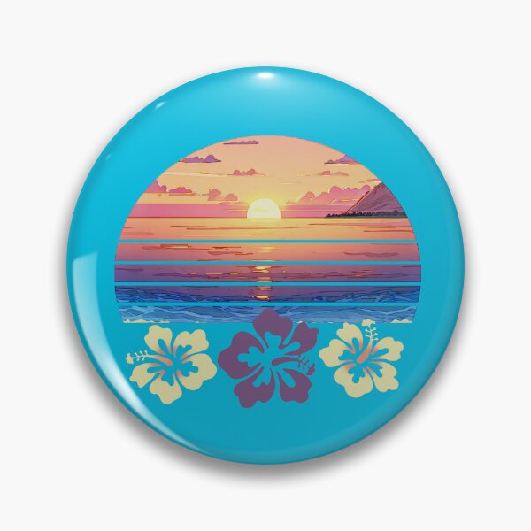 Artikelvorschau, Sunset Beach und Hibiskusblüten entworfen und verkauft von Heathermarie321.