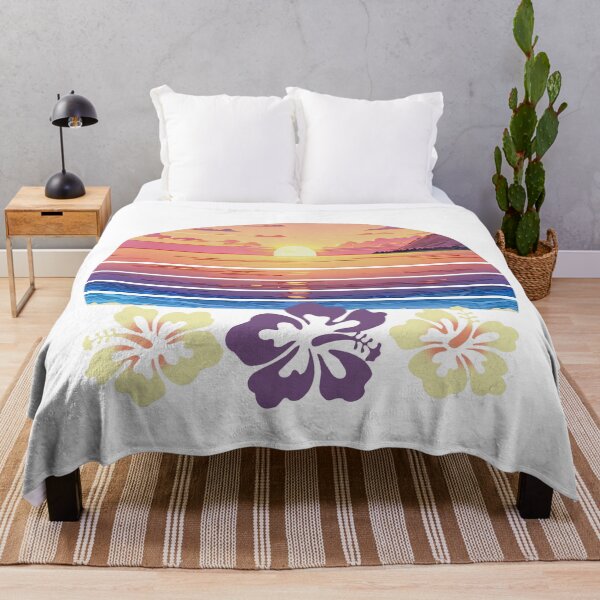 Item preview, Sunset Beach y flores de hibisco designed and sold by Heathermarie321.