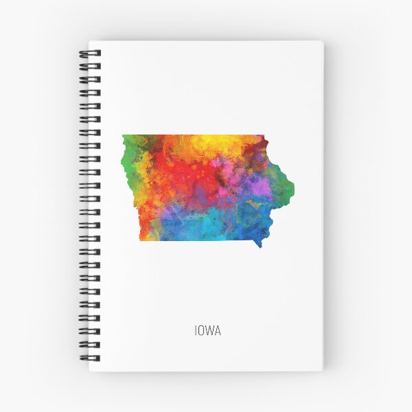 Item preview, Iowa Watercolor Map designed and sold by ArtPrints.
