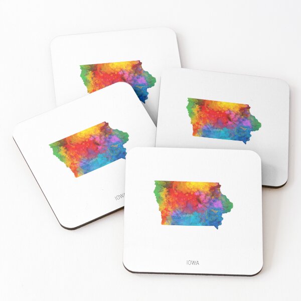 Item preview, Iowa Watercolor Map designed and sold by ArtPrints.