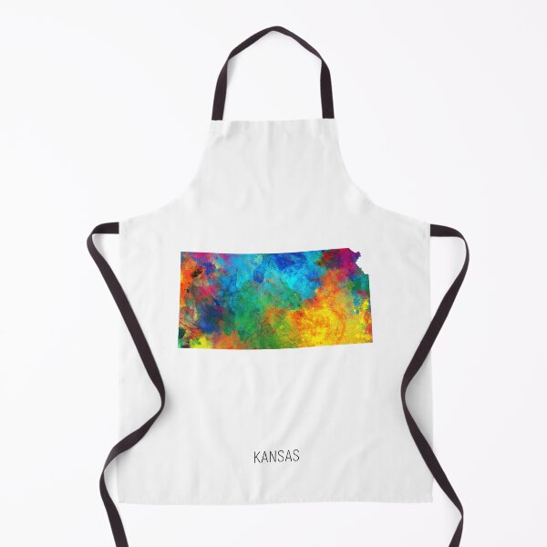 Item preview, Kansas Watercolor Map designed and sold by ArtPrints.