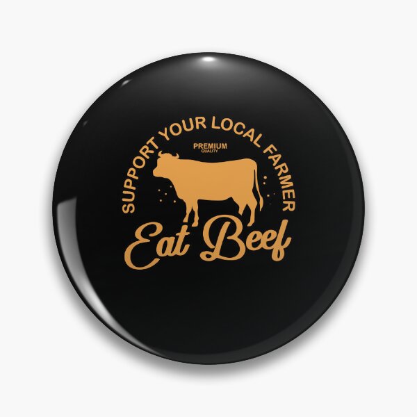 Item preview, Support Your Local Farmer Eat Beef Farming Cow  designed and sold by Pubi.