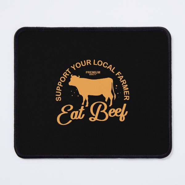 Item preview, Support Your Local Farmer Eat Beef Farming Cow designed and sold by Pubi.