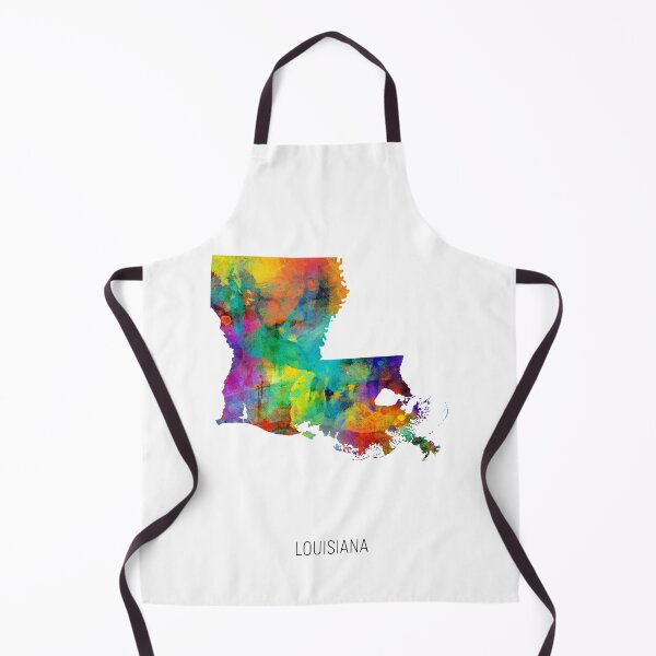 Item preview, Louisiana Watercolor Map designed and sold by ArtPrints.