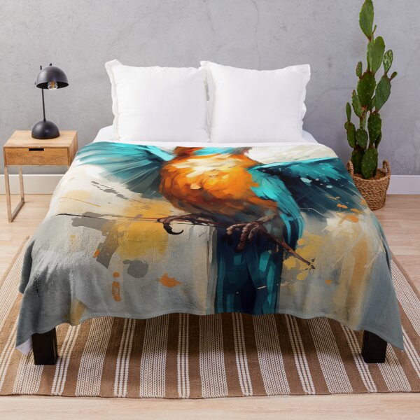 Item preview, Vibrante Kingfisher Landing Grace designed and sold by Paintings By Simon .