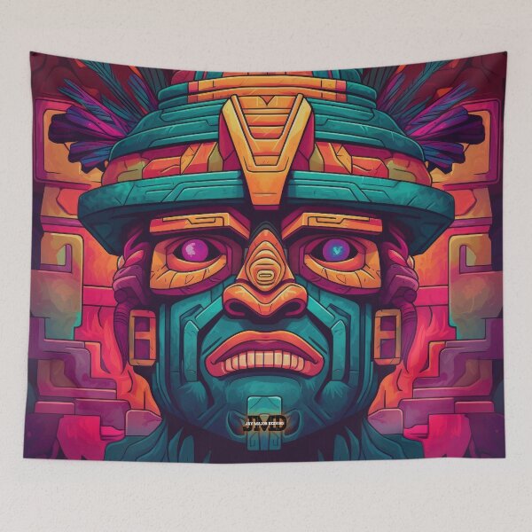 Item preview, Aztec Masks 14 of 24 designed and sold by Jenson Major.
