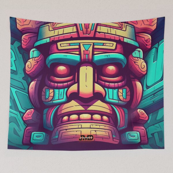 Item preview, Aztec Masks 15 of 24 designed and sold by Jenson Major.
