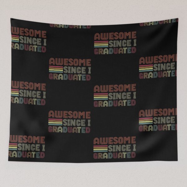 Item preview, Awesome Since I Graduated Cool Retro Graduation designed and sold by GravitiTees.