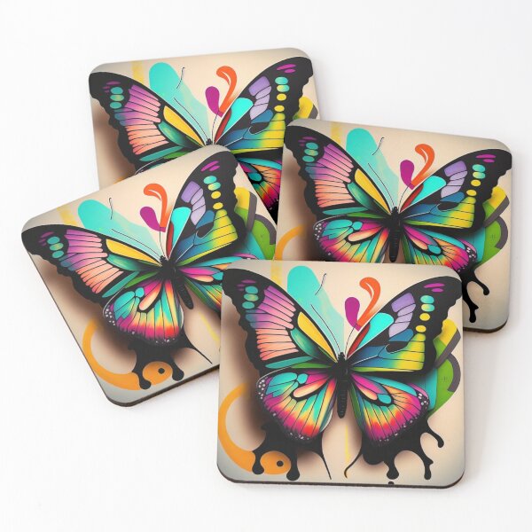Item preview, Beautiful Rainbow Coloured Butterflies Pastel Artwork designed and sold by Michael Voyler.
