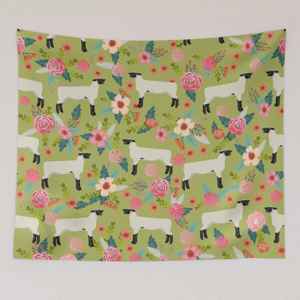 Item preview, Show Lamb farm floral gifts homesteader farming sheep lamb animal  designed and sold by PetFriendly.