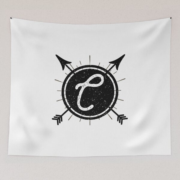 Item preview, Monogram C Vintage Arrow Circle designed and sold by simplymonogram.