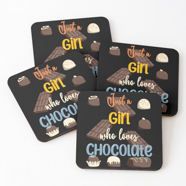 Item preview, Just Girl Who Loves Chocolate Funny Vintage Chocolate Lovers designed and sold by r-silver.