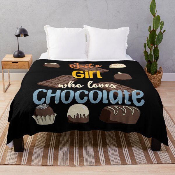 Item preview, Just Girl Who Loves Chocolate Funny Vintage Chocolate Lovers designed and sold by r-silver.