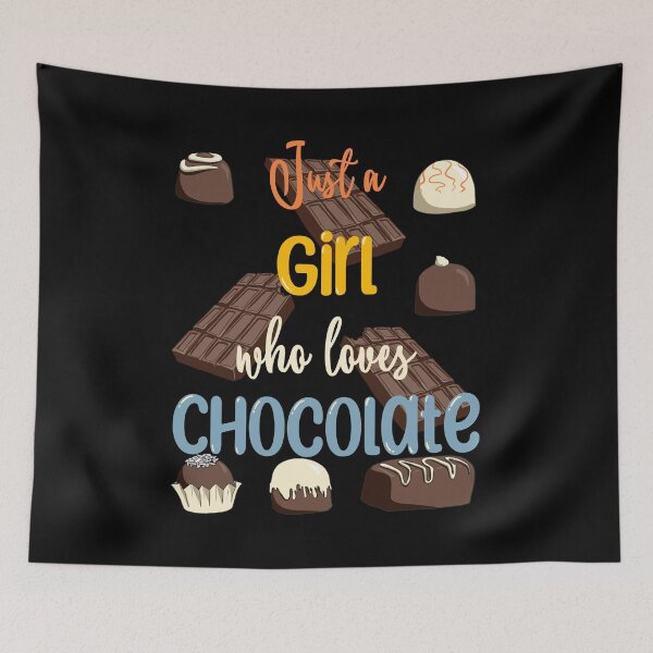 Item preview, Just Girl Who Loves Chocolate Funny Vintage Chocolate Lovers designed and sold by r-silver.