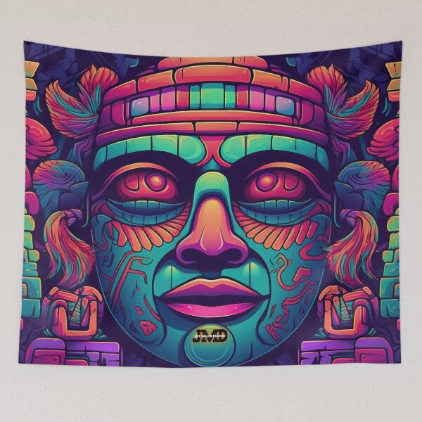 Item preview, Aztec Masks 17 of 24 designed and sold by Jenson Major.