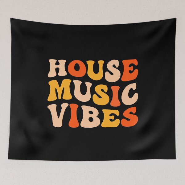 Item preview, House Music Vibes EDM DJ Rave Groovy designed and sold by mBshirts.