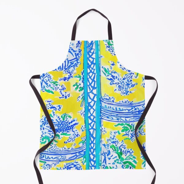 Item preview, Turquoise and yellow chinoiserie designed and sold by SophieClimaArt.