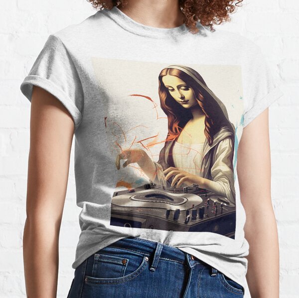 DJ Mona Lisa Shirt graphic tees, aesthetic shirt, music gift